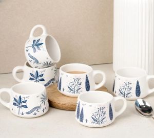 200ml Printed Ceramic Tea Cup Set