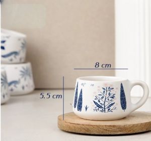 200ml Printed Ceramic Tea Cup Set