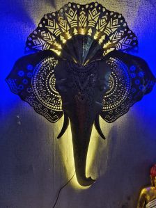 Metal Ganesha Face Wall Hanging