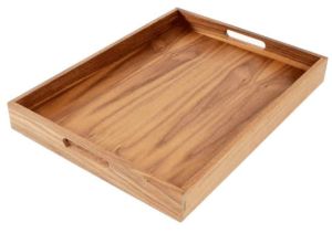 Brown Sheesham Wood Serving Tray