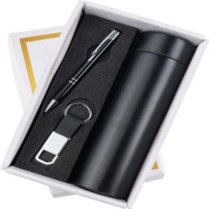 Black Key Chain Pen And Bottle Corporate Gift Set