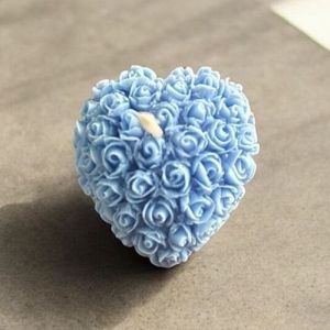 Blue Mini Heart Shape Scented Candle