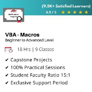Vba - Macros Certification Program