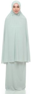 Soft Cotton Telekung Khadijah Hijab