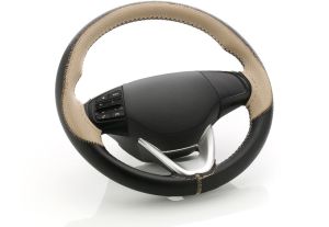 customised synthetic leather car steering cover