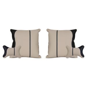 PVC Leather Car Neck Pillow Set