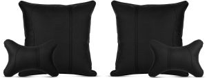 PVC Leather Car Neck Pillow Set