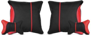 PVC Leather Car Neck Pillow Set