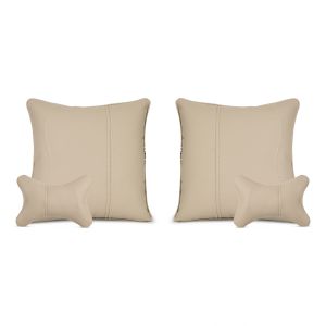 PVC Leather Car Neck Pillow Set