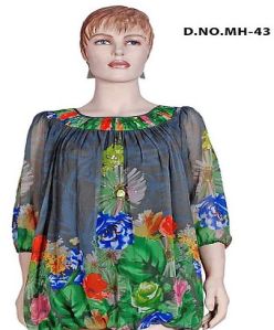 Ladies Georgette Printed Top