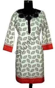 Ladies Full Sleeves Cotton Printed Kurti