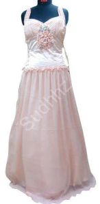 Ladies Light Pink Party Wear Gown