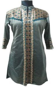 Ladies Silk Full Sleeve Designer Kurti