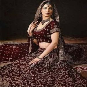 Maroon Wedding Lehenga Choli