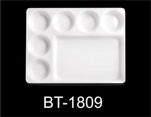 Rectangular Acrylic Sectioned Plates