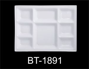 Rectangular Acrylic Sectioned Plates