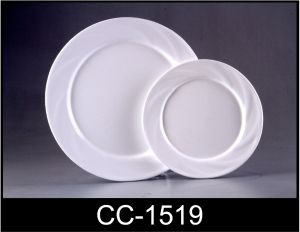 White Acrylic Round Plate