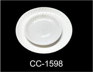 White Acrylic Round Plate