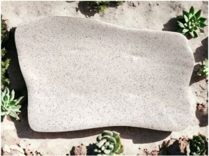 Ivory Dot Ceramic Serving Platter