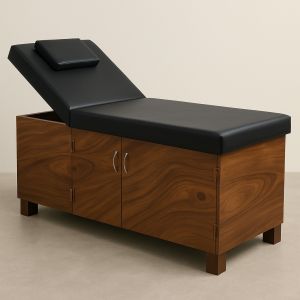 wooden storage massage bed