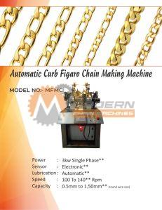 Automatic Curb Figaro Chain Making Machine