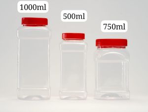 Square PET Jars