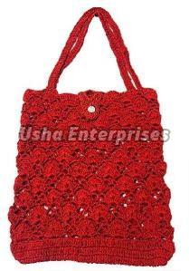 Crochet Handmade Hobo Ladies Handbag