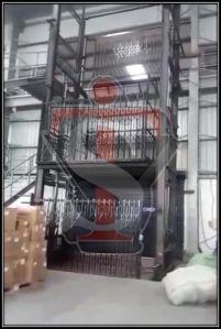Double Mast Hydraulic Goods Lift