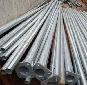 gi solar street light pole