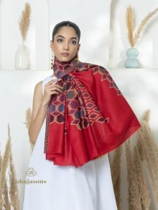 Red Woolen Kani Shawls
