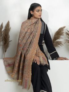 Traditional Kani Art Natural Woollen Kani Shawls