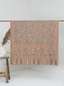 Traditional Kani Art Natural Woollen Kani Shawls