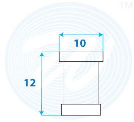 8x10mm Drum Core Inductor With Base
