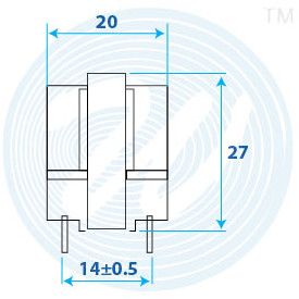 25X9X6mm EE Ferrite Cores