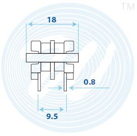 UU 9.8X7X9.5mm Common Mode Choke Inductor