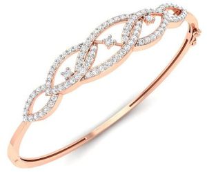 Designer Rose Gold Natural Diamond Bracelet
