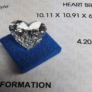 IGI Certified Heart Shape Lab Grown Diamond