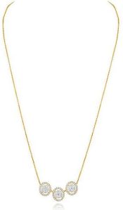 Yellow Gold Lab Grown Diamond Necklace