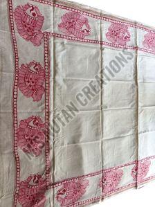 bhagalpuri khadi cotton hand painted madhubani dupatta