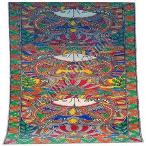 Birds And Fish  Madhubani Painting