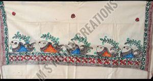 Hand Painted Madhubani Dupatta