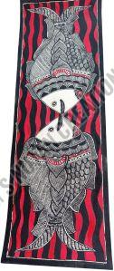 Loving Pair Fish Mithila Madhubani Painting