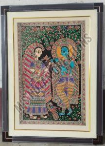 Madhubani Radha Krishna Painting
