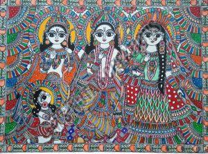 RAM Darbar Madhubani Painting