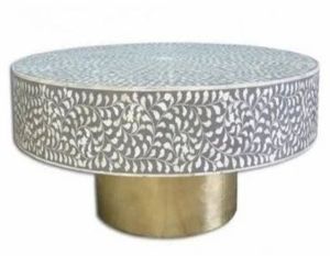 Bone Inlay Coffee Table