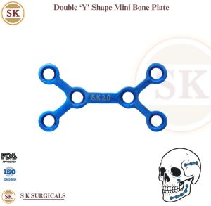 Oral Maxillofacial Double Ended Y Shape Mini Bone Plate