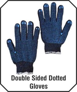 Cotton Double Dotted Hand Gloves