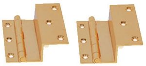 Brass L Hinges