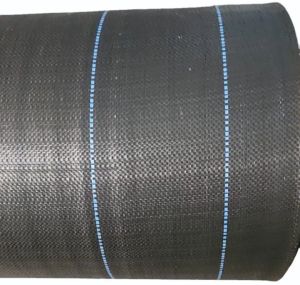 Black 100 GSM PP Woven Fabric Roll
