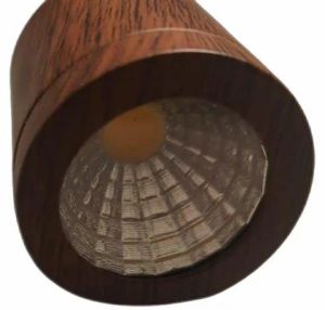 3W Wooden Finish Button LED Spot Light